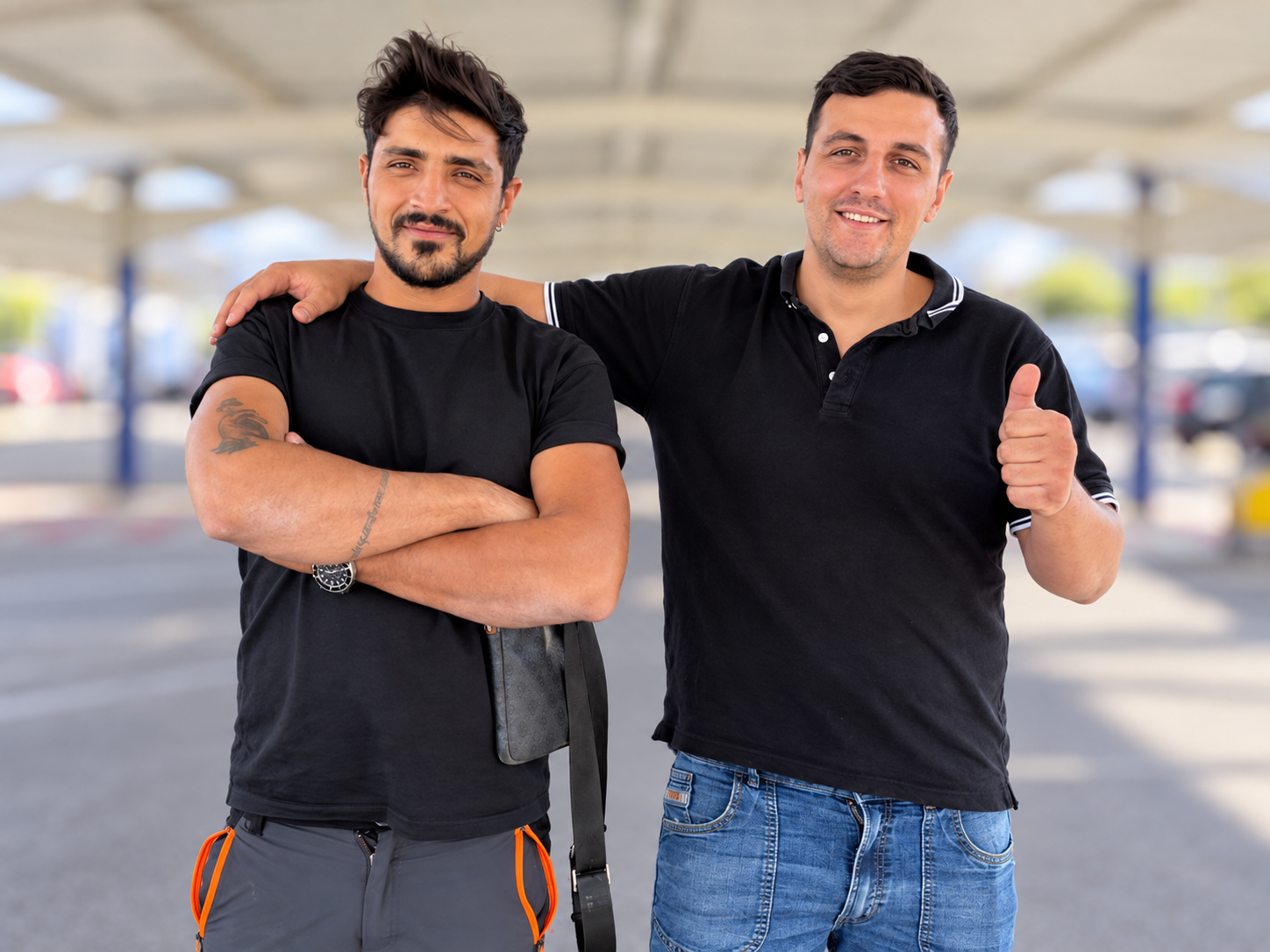 Manuel a sinistra e Marco a destra, proprietari di Assistenza Caldaie 24H